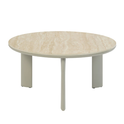 Ingram Light Gray Synthetic Wood Coffee Table