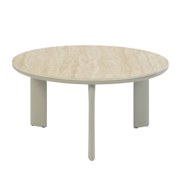 Ingram Light Gray Synthetic Wood Coffee Table