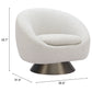 Modan Misty Gray Swivel Chair
