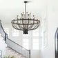 Daxton Black Iron 33-Light Chandelier 47 inch