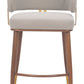 Brew Beige & Walnut Counter Stool