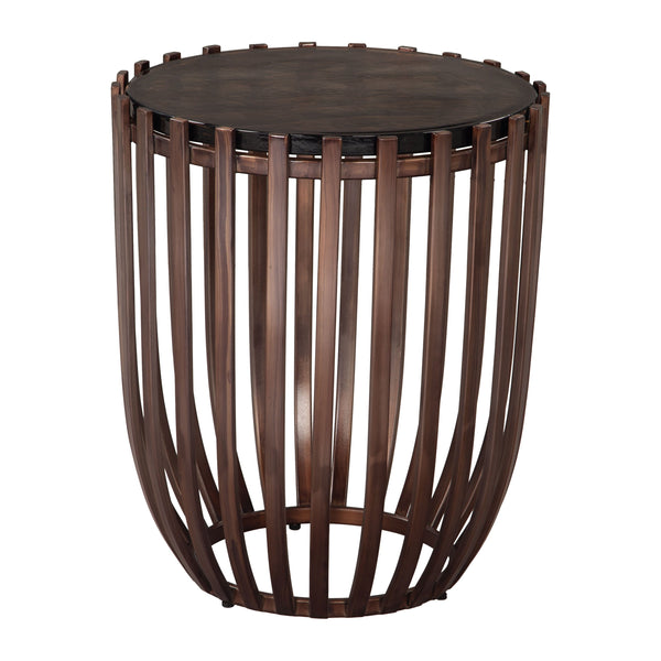 Kafig Bronze Side Table