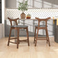Sillas de bar Mid-Century modernas de madera maciza 'Hester' (juego de 2) 