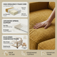 Clifford 2-Arm Sofa – Handcrafted in the USA, Custom Fabric Options - Yellow Hepburn Chai Tea - Fabric On Demand (8)