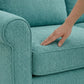 Irlanda Upholstered L-Shaped Sectional – 120" Made-in-USA Sectional Sofa - Hepburn Emerald - Fabric (6)
