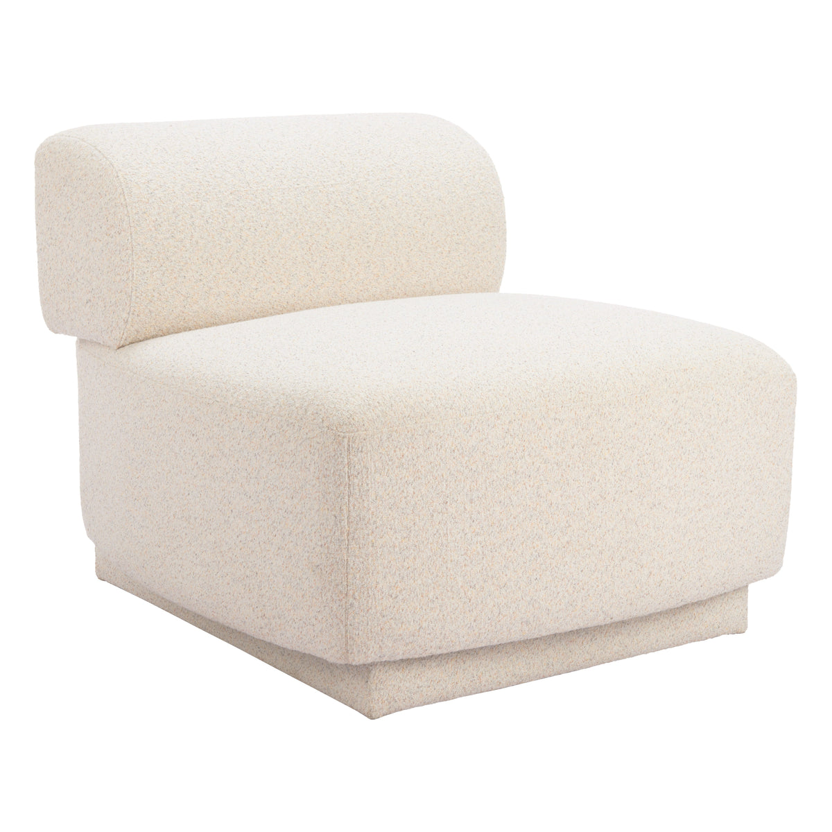 Anese Multigrain Beige Accent Chair