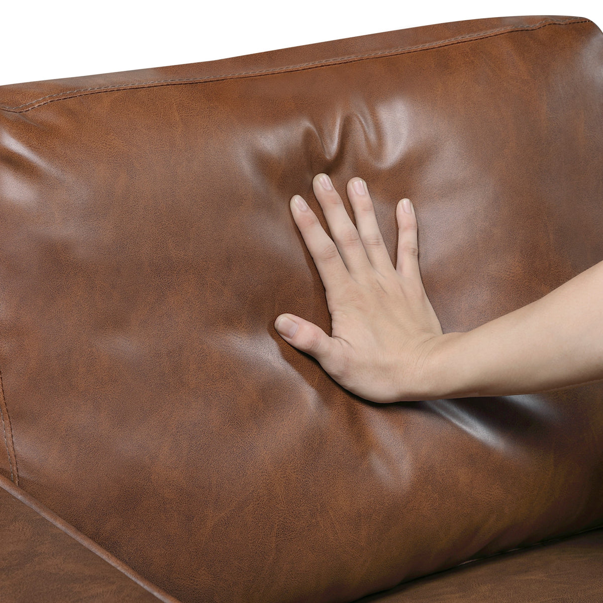 Thayer Faux Leather Sofa