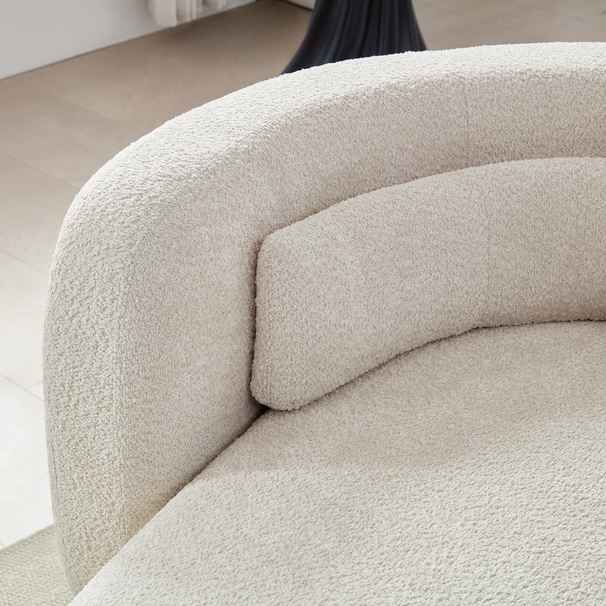 Odile Curved Boucle Sectional