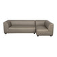 Lukas 2-piece sectional with right-facing chaise in taupe