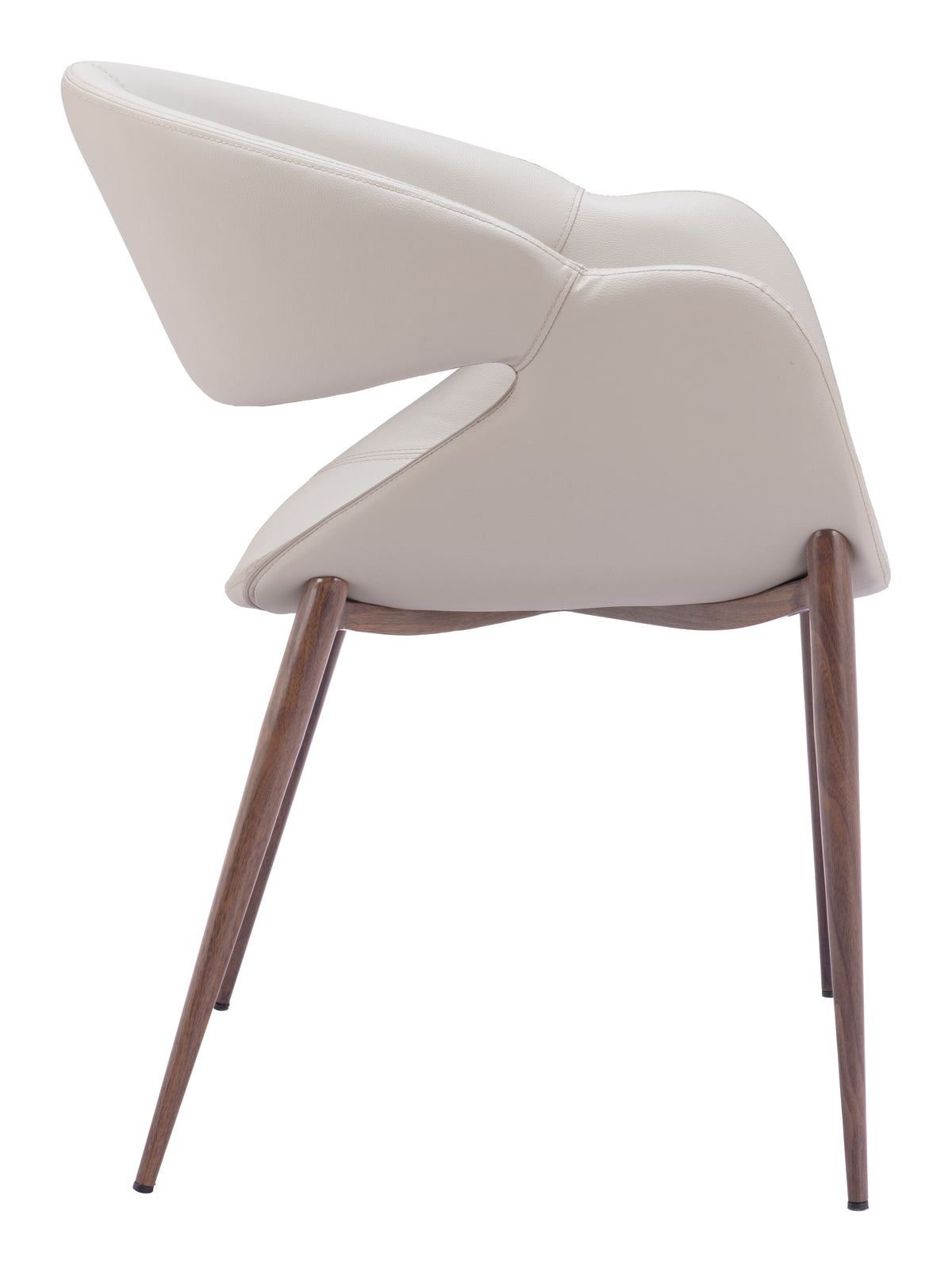 Limay Beige & Walnut Dining Chair (Set of 2)
