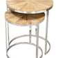 Bari Natural Nesting Table Set (2-Piece)