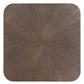 Silea Espresso Square Dining Table