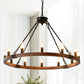 Vero Wagon Wheel Chandelier in 31.5" / 12-Light