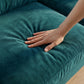 Irlanda Classic Sofa – 92" Rolled-Arm Made-in-USA Sofa - Velvet Antique Peacock - Velvet (11)