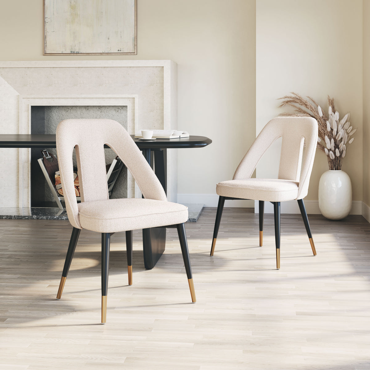 Artus Dining Chair in Ivory