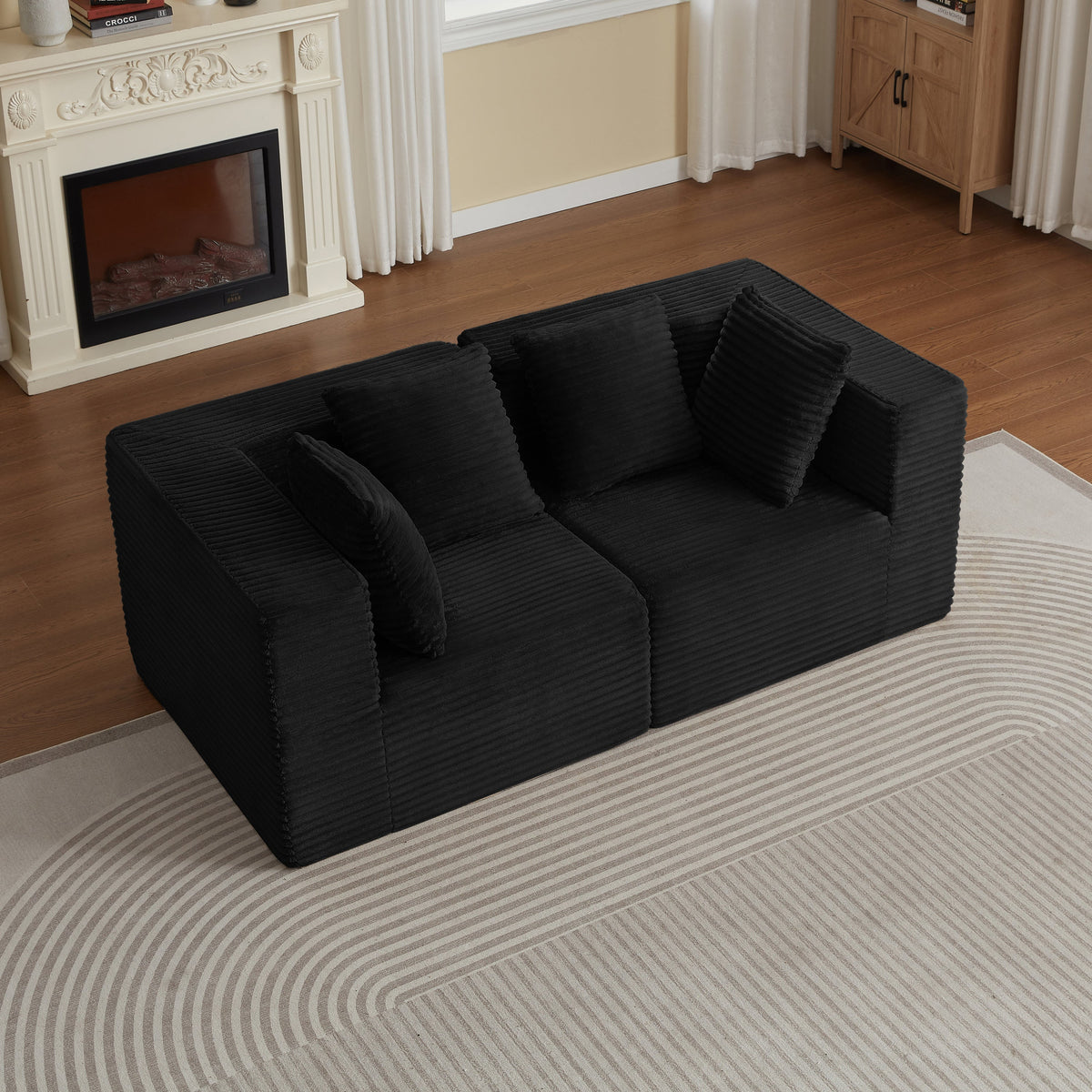 Abernathy 2-Seat Black