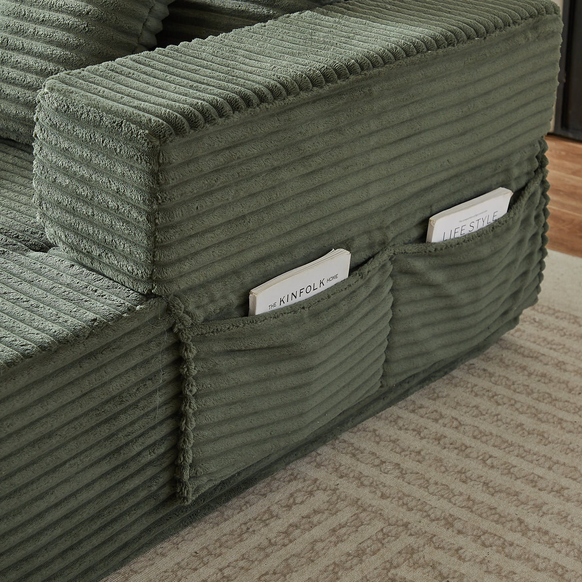 Sorrel U-Shaped Modular Sofa - Green (9)