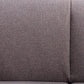 Dalya Gray Linen Loveseat – 78” Modern 2-Seat Sofa with Metal Legs upholstery close-up showing soft linen texture.