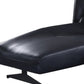 Dark Gray Top Grain Leather Sectional Sofa with Chaise | 113" Modern Sectional - sleek chaise detail