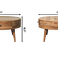 Dashiell Brown Solid Wood Coffee Table – 31.5" Round Coffee Table – view 11