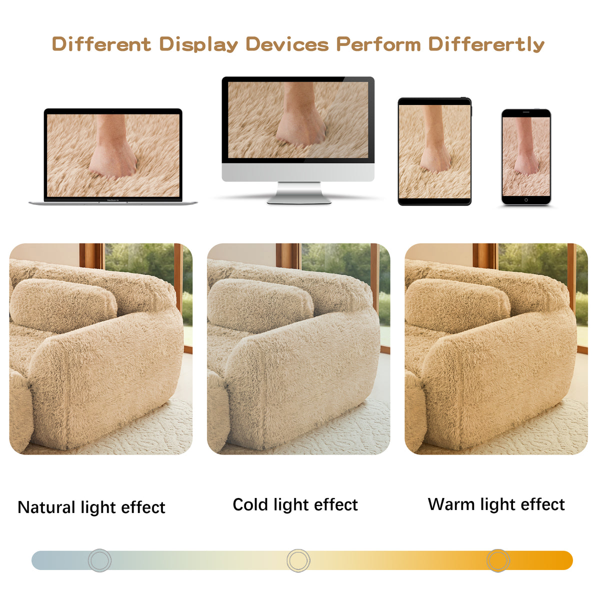 Dashiell Light Khaki Plush Modular Sofa – 40.9" 2-Seat Modular Sofa – view 13