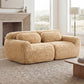 Dashiell Light Khaki Plush Modular Sofa – 40.9" 2-Seat Modular Sofa – view 4