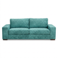 Modena Sofa 92" – Made in USA Square-Arm Sofa (7 Fabrics) - Hepburn Emerald - Fabric (9)