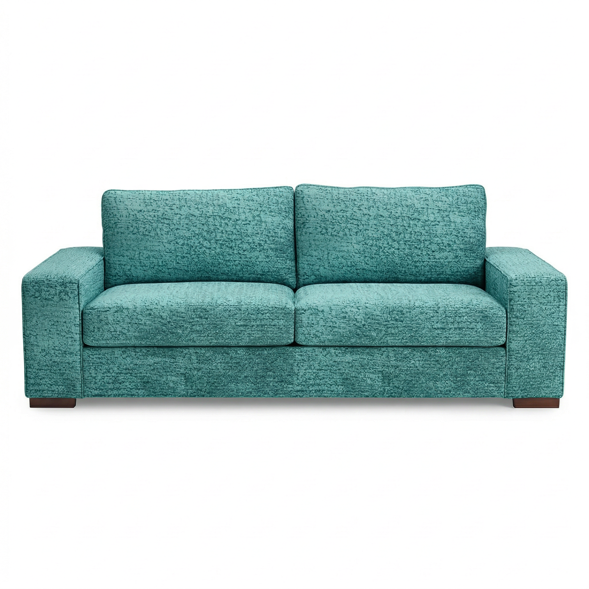 Modena Sofa 92" – Made in USA Square-Arm Sofa (7 Fabrics) - Hepburn Emerald - Fabric (9)