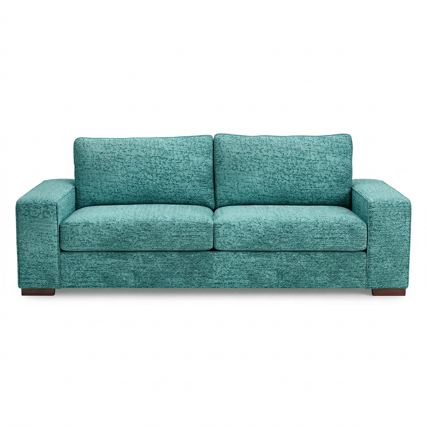 Modena Sofa 92" – Made in USA Square-Arm Sofa (7 Fabrics) - Hepburn Emerald - Fabric (9)