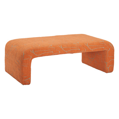 Nendo Abstract Orange Bench