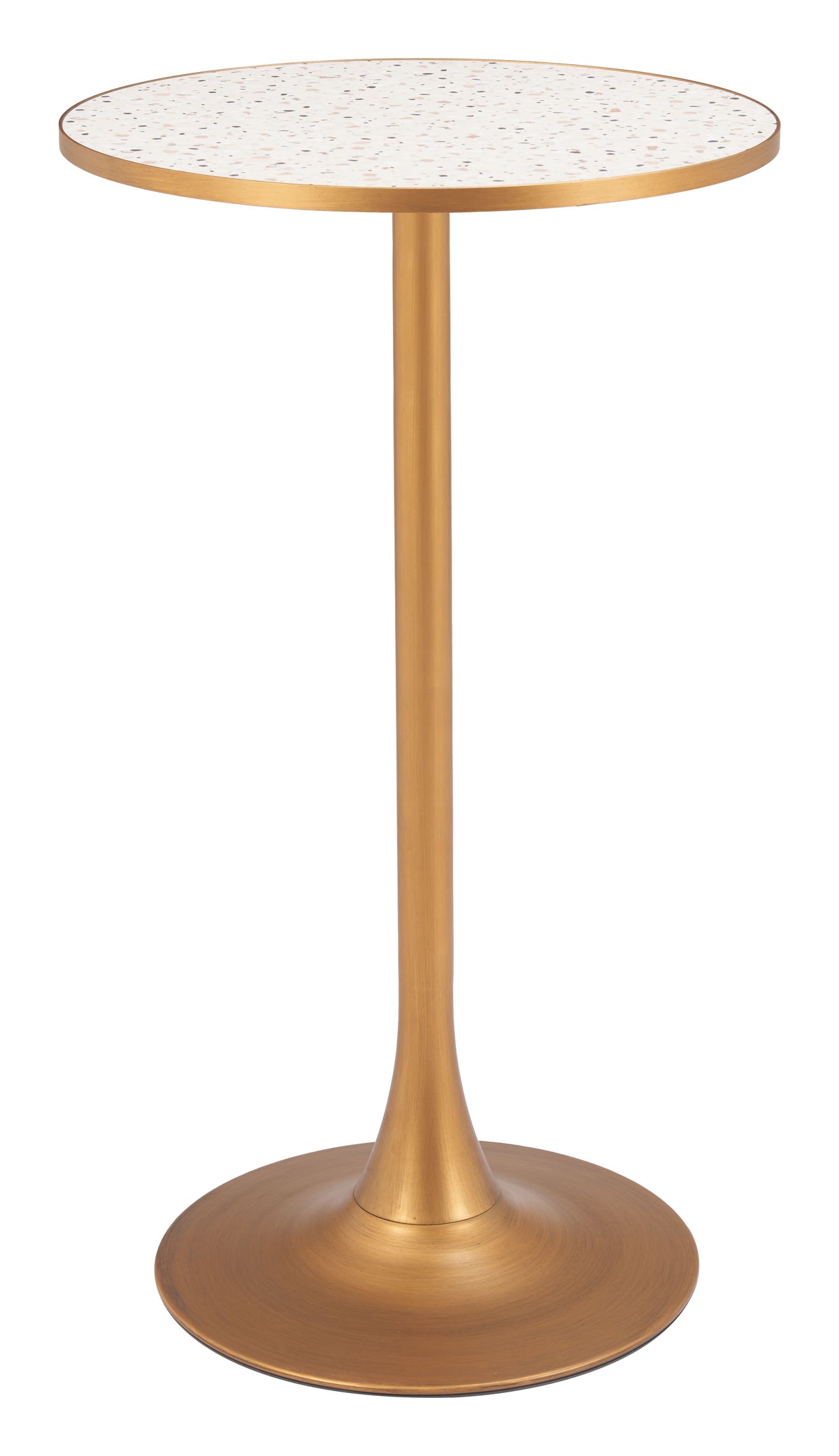 Bite Bar Table in Beige & Gold