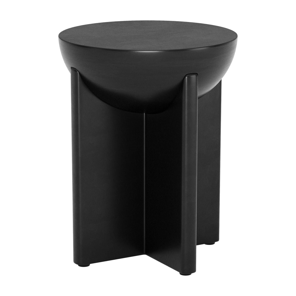 Tume Black Side Table