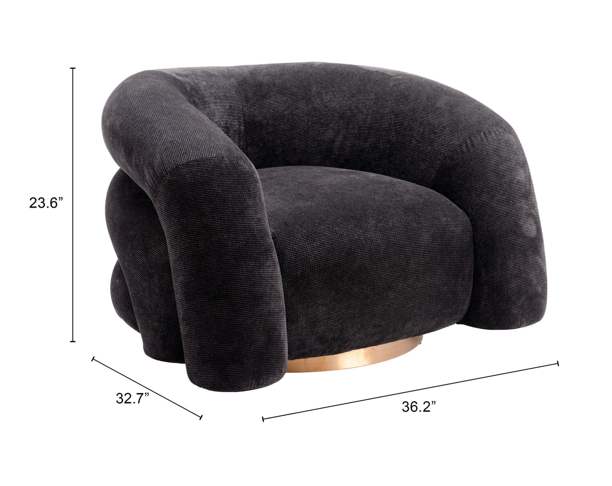 Havn Black Accent Chair