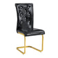 Kinsey Black, Gold Legs, Set of 2