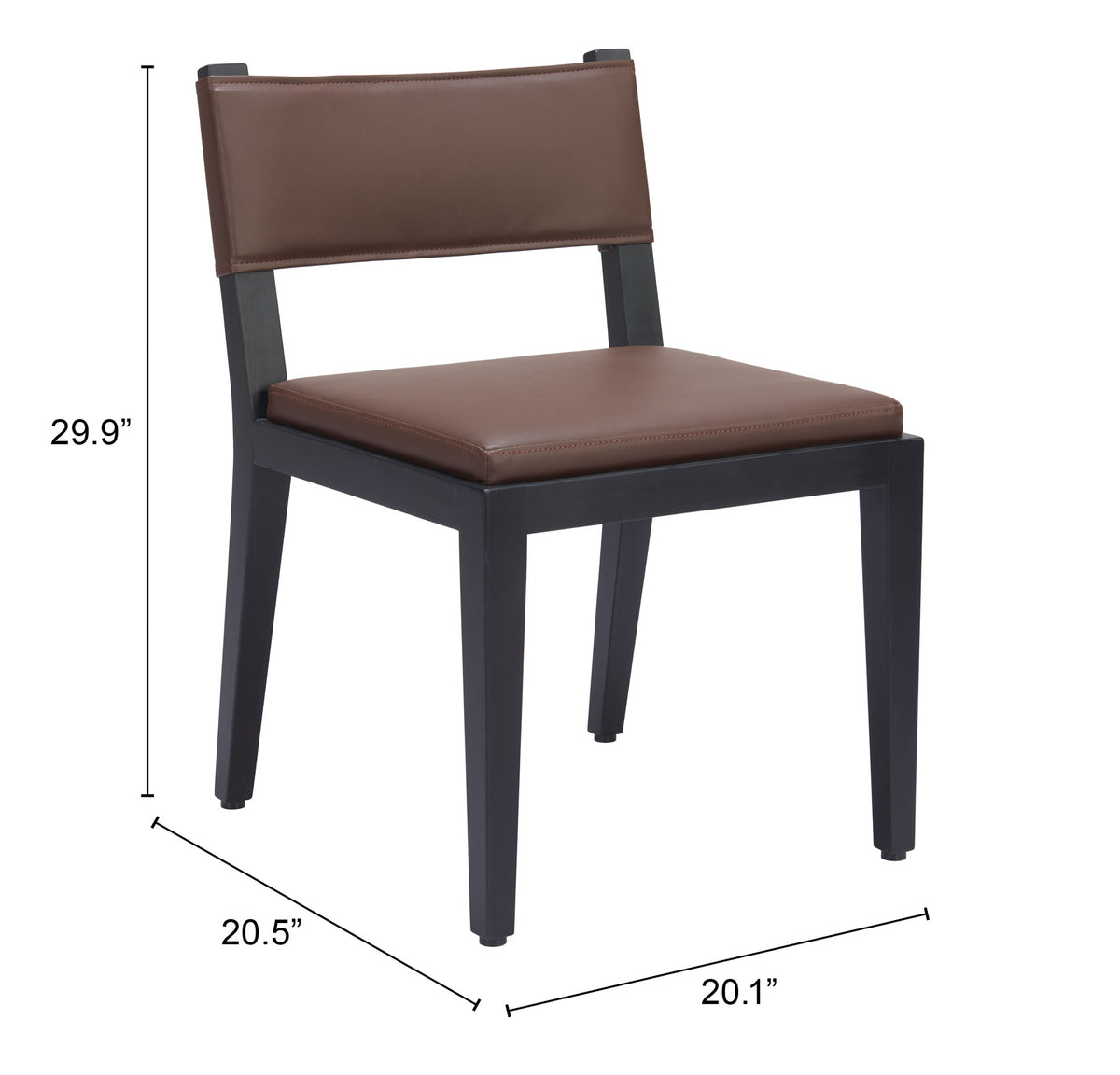 Roxas Brown Dining Chair (Set of 2)