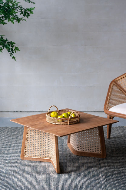 Ulyana Natural Wood & Brown Solid Wood Coffee Table