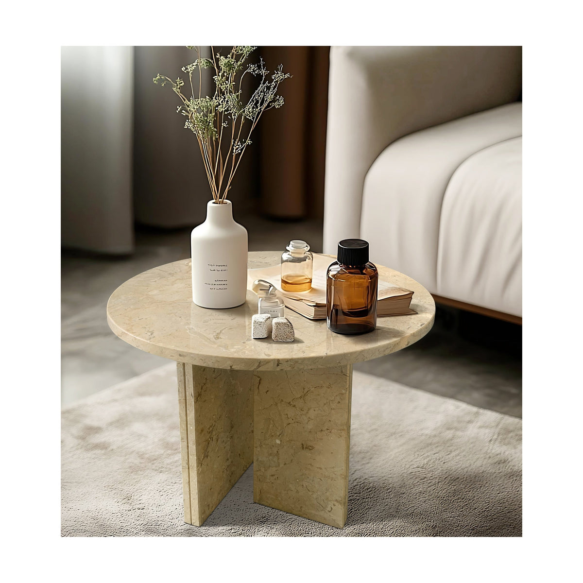 Vesna Marble Round Coffee Table