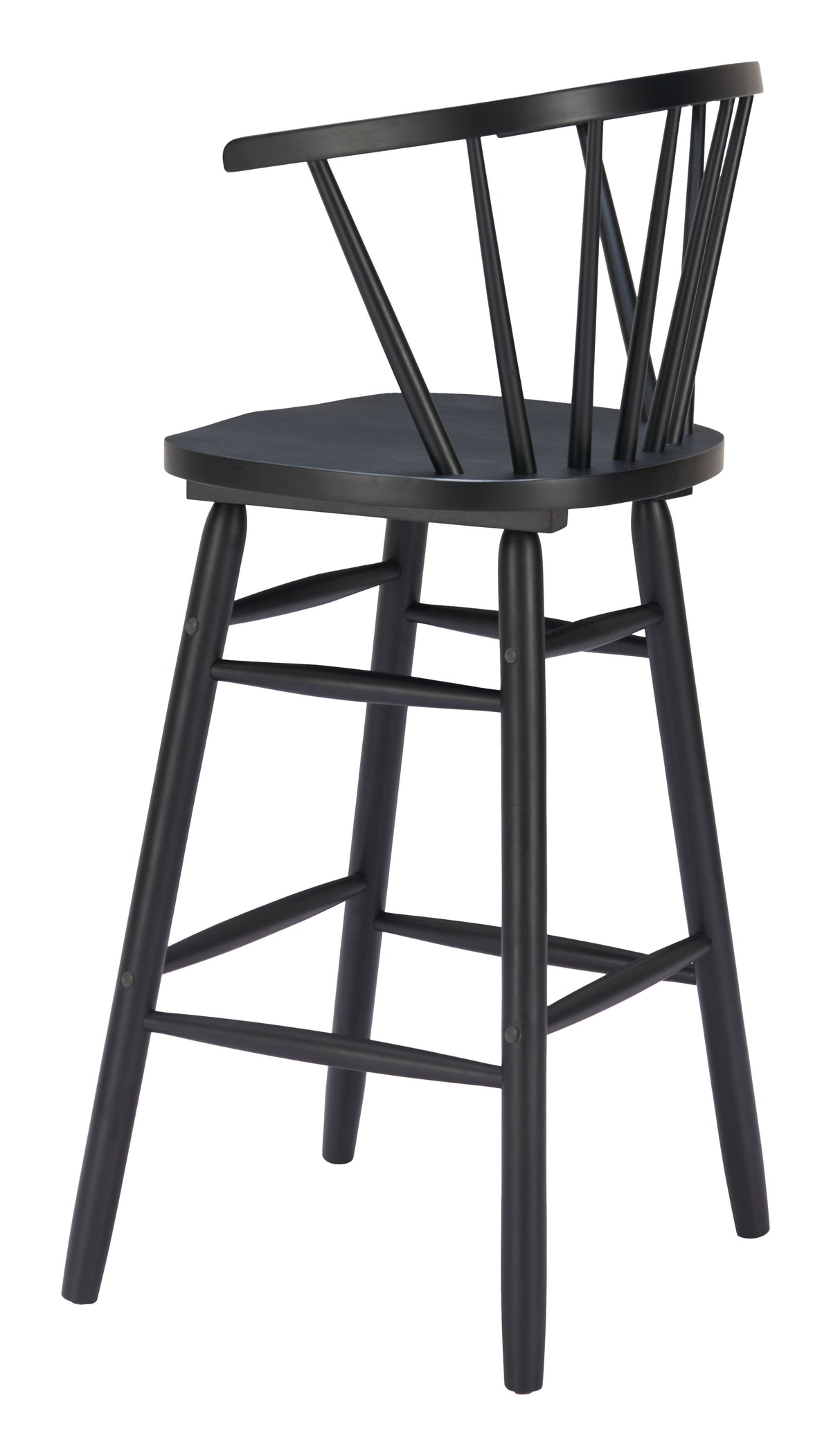 Stenger Barstool (Set of 2) in Black