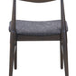 Tuzka Gray & Espresso Dining Chair (Set of 2)