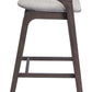 Troy Dove Gray & Espresso Barstool (Set of 2)