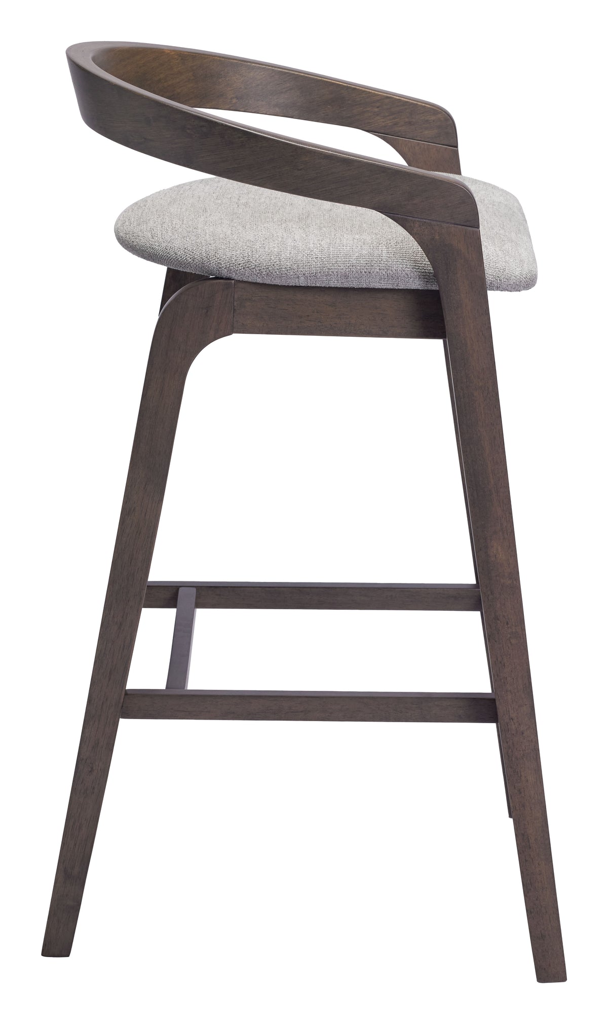 Troy Dove Gray & Espresso Barstool (Set of 2)