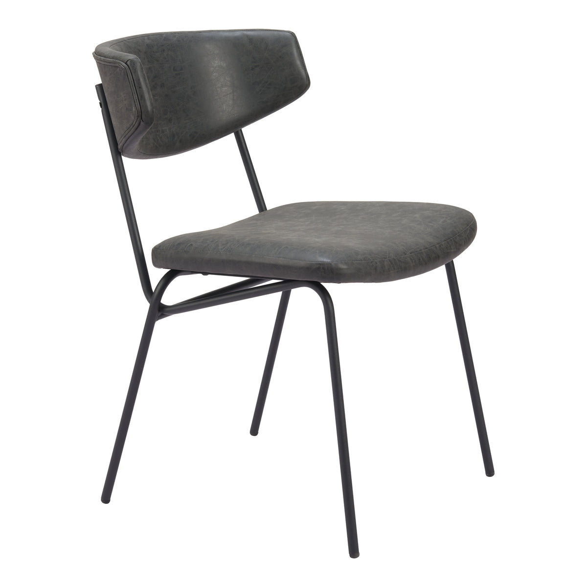 Charon Dining Chair (Set of 2) in Vintage Black