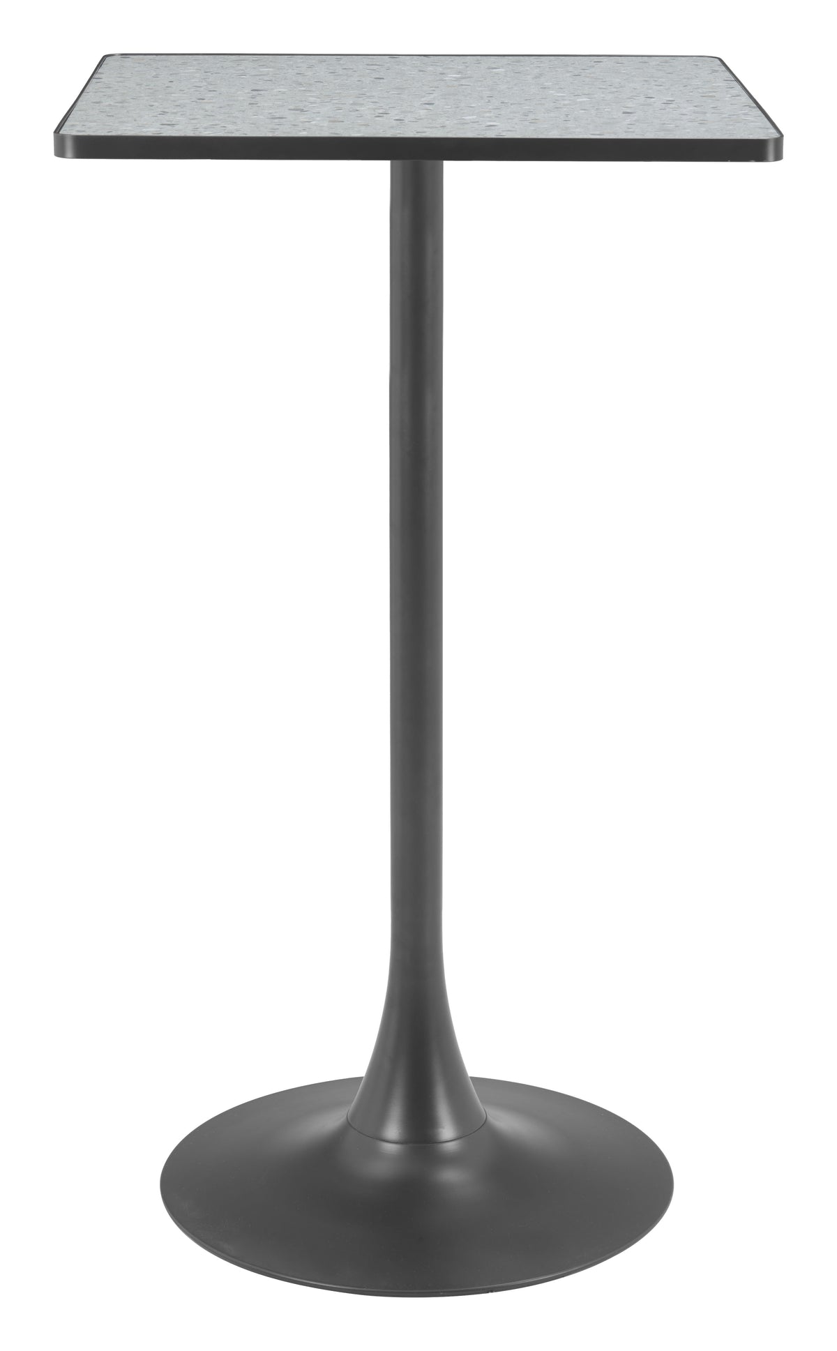 Spot Bar Table in Gray & Black