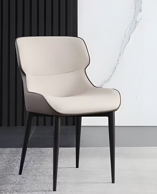 Marlowe Faux Leather Dining Chairs – 31.9" Metal-Leg Set of 2 (2 Colors)
