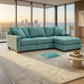Clifford L-Shaped Sectional Sofa – Made in USA, 9 Fabric Options - Hepburn Emerald - Fabric (11)