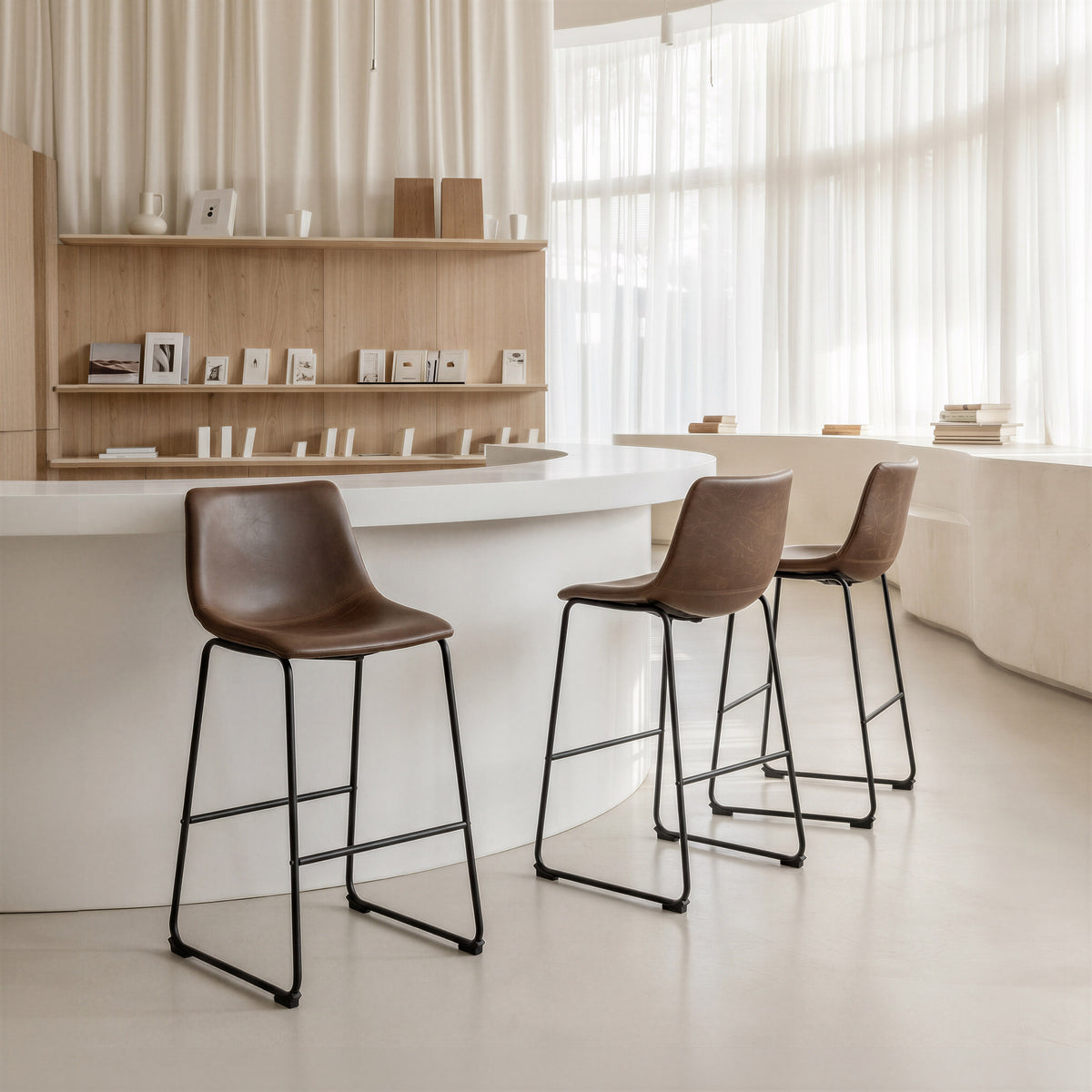 Smart Barstool (Set of 2) in Vintage Espresso