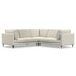Ava MCM Cream Symmetrical Corner Sofa Sectional 102"