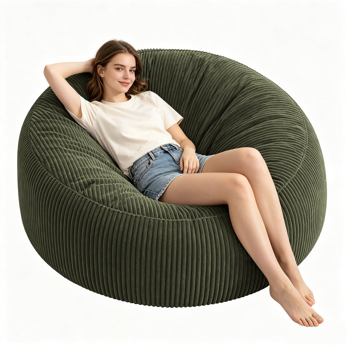 Selwyn Corduroy Bean Bag Chair