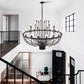 Daxton Black Iron 33-Light Chandelier 47 inch