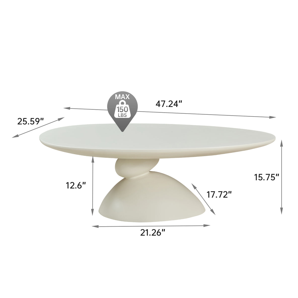 Eira Oval Coffee Table